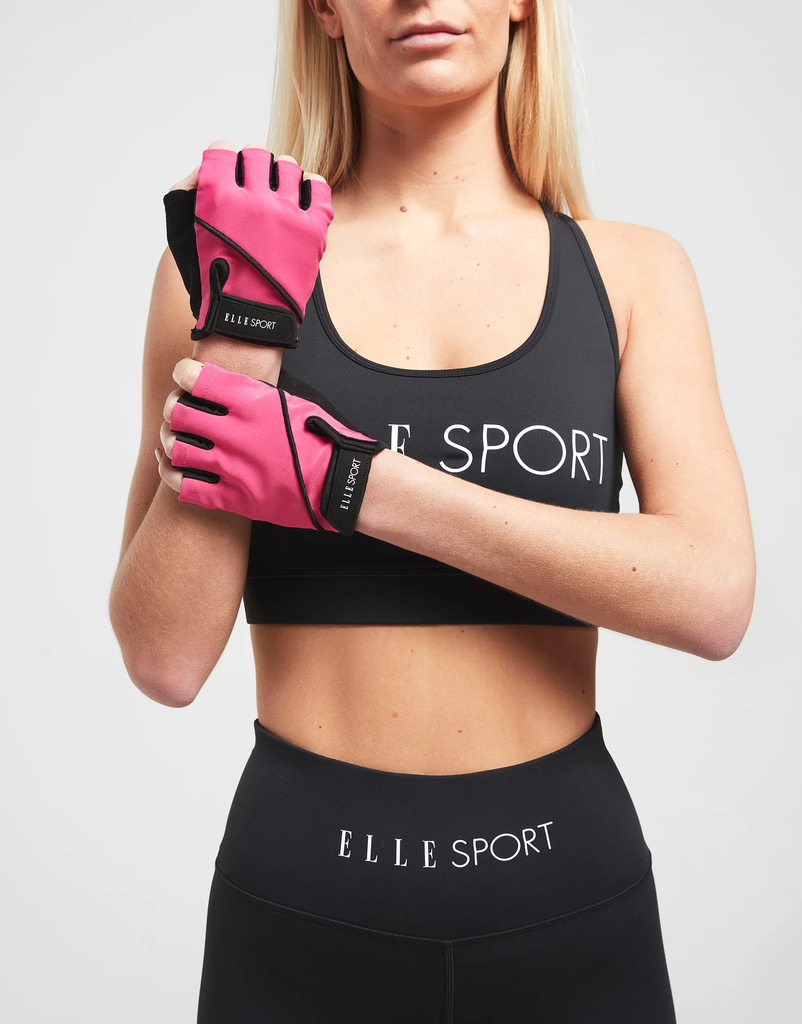 Elle guantes ejercicios L/XL rosa SR6358