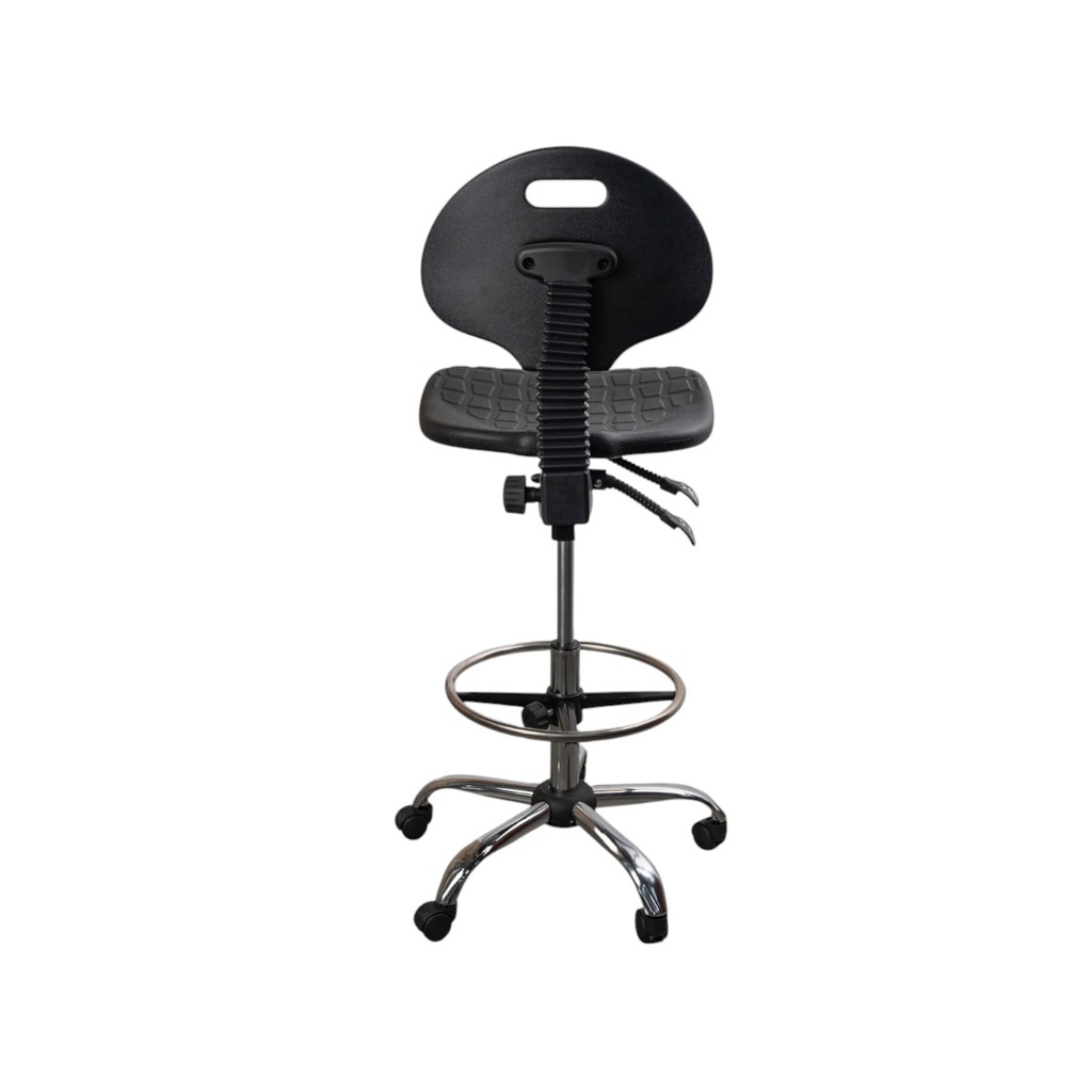 Silla cajero en polipropileno para cuarto limpio