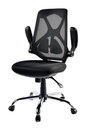 Silla ejecutiva en malla negra