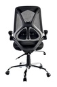 Silla ejecutiva en malla negra