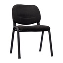 Silla de espera en damasco negro