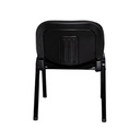 Silla de espera en damasco negro