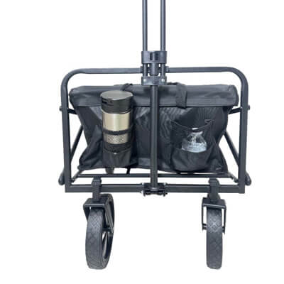 Carro plegable metal con tela negra