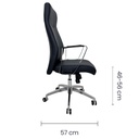 Silla Ejecutiva Vinilo Negro