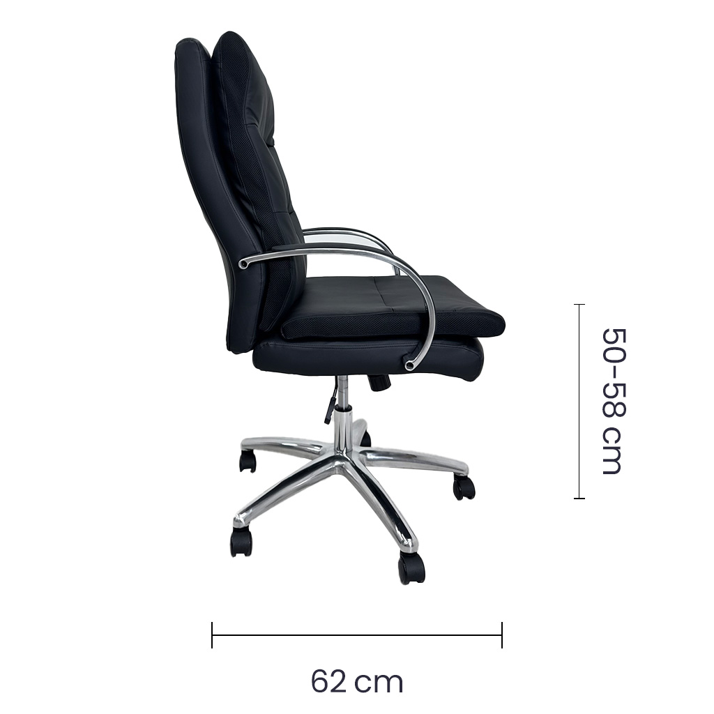 Silla Ejecutiva Vinilo Negro