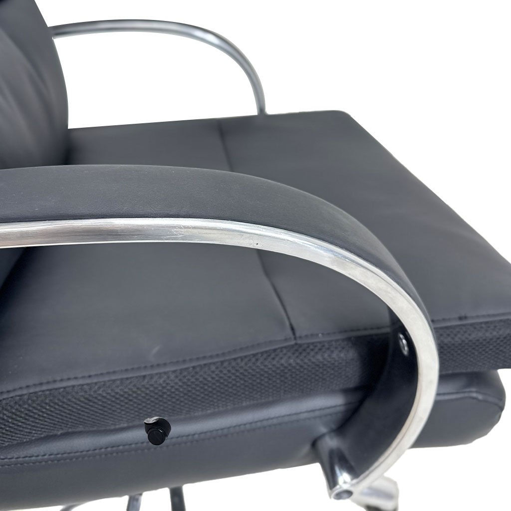 Silla Ejecutiva Vinilo Negro
