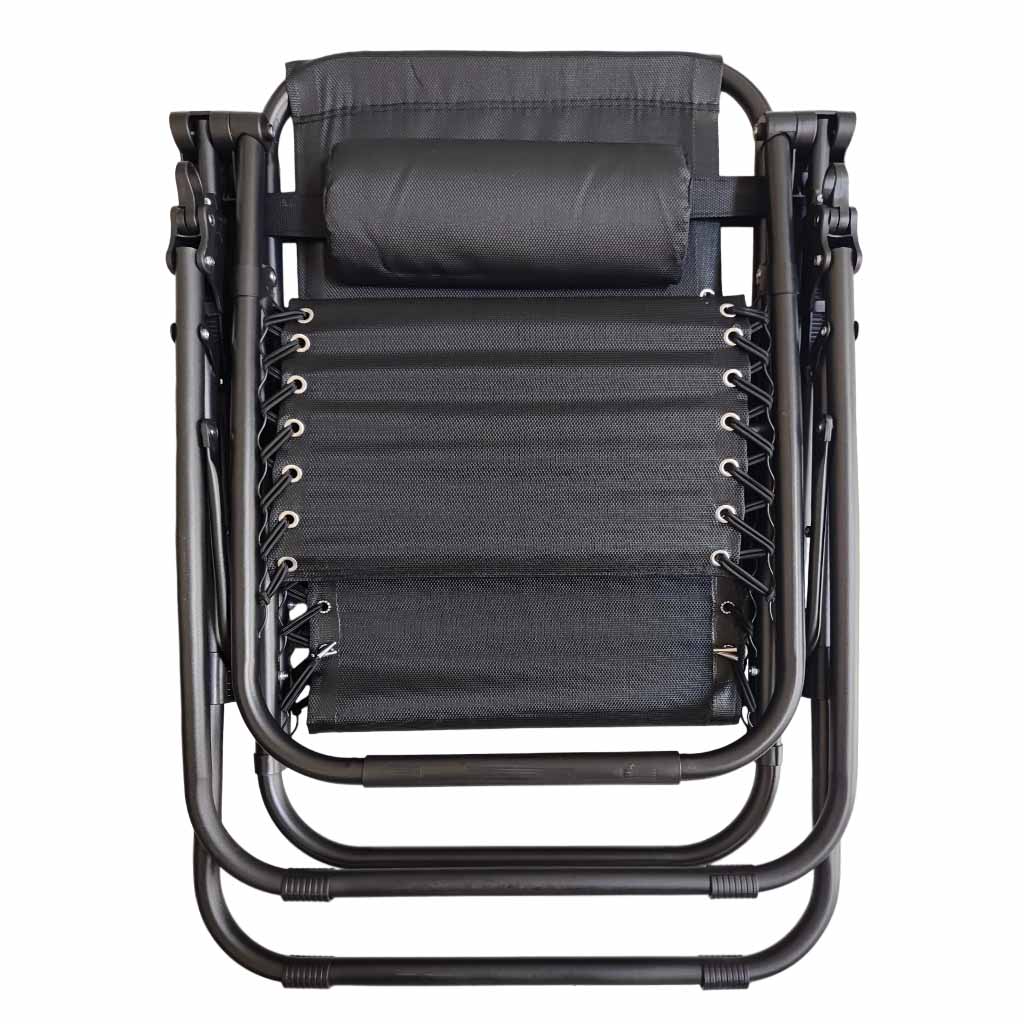 Silla plegable negra