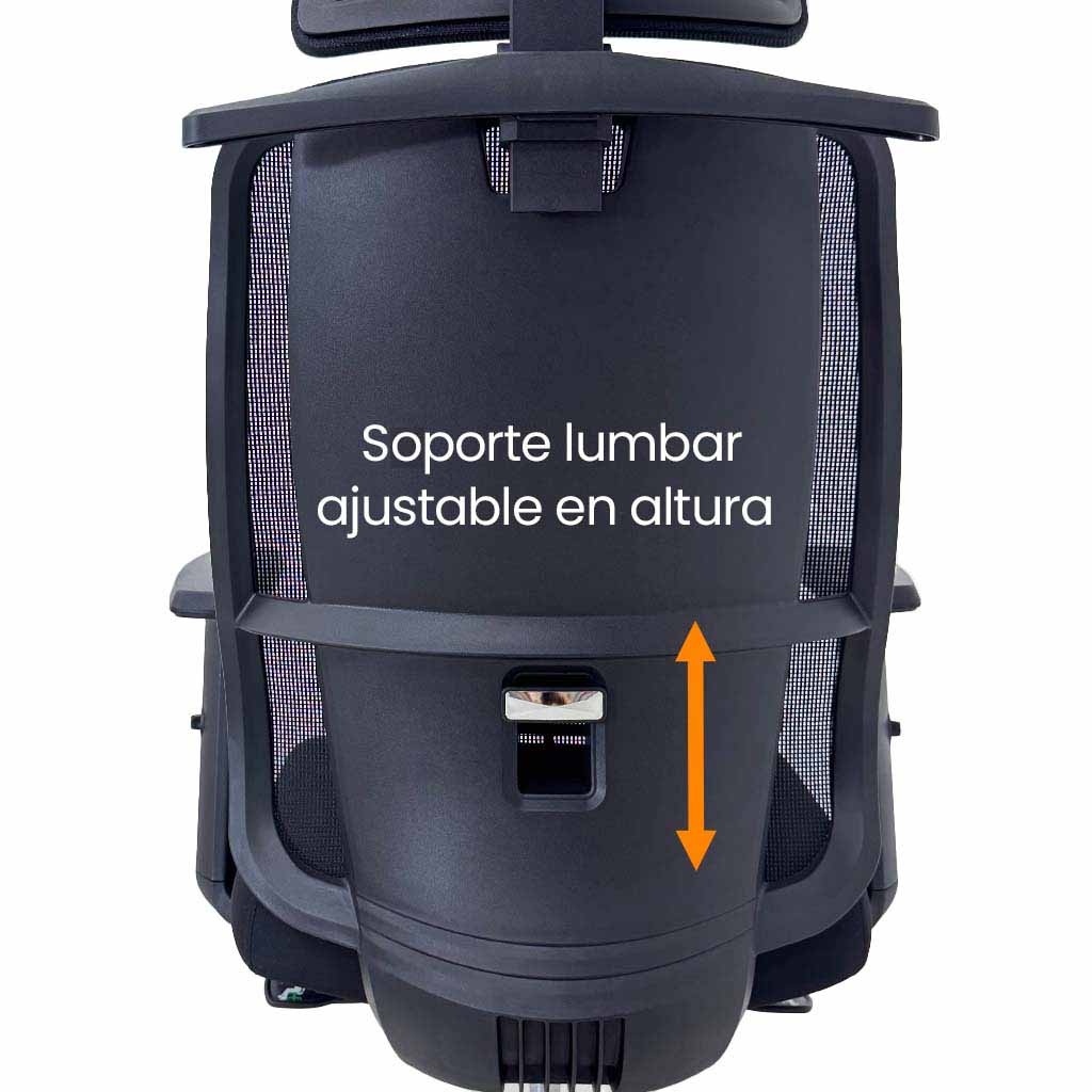 Silla Semi Ejecutiva en malla negra