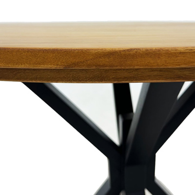 Mesa comedor redonda 105cm pata negra