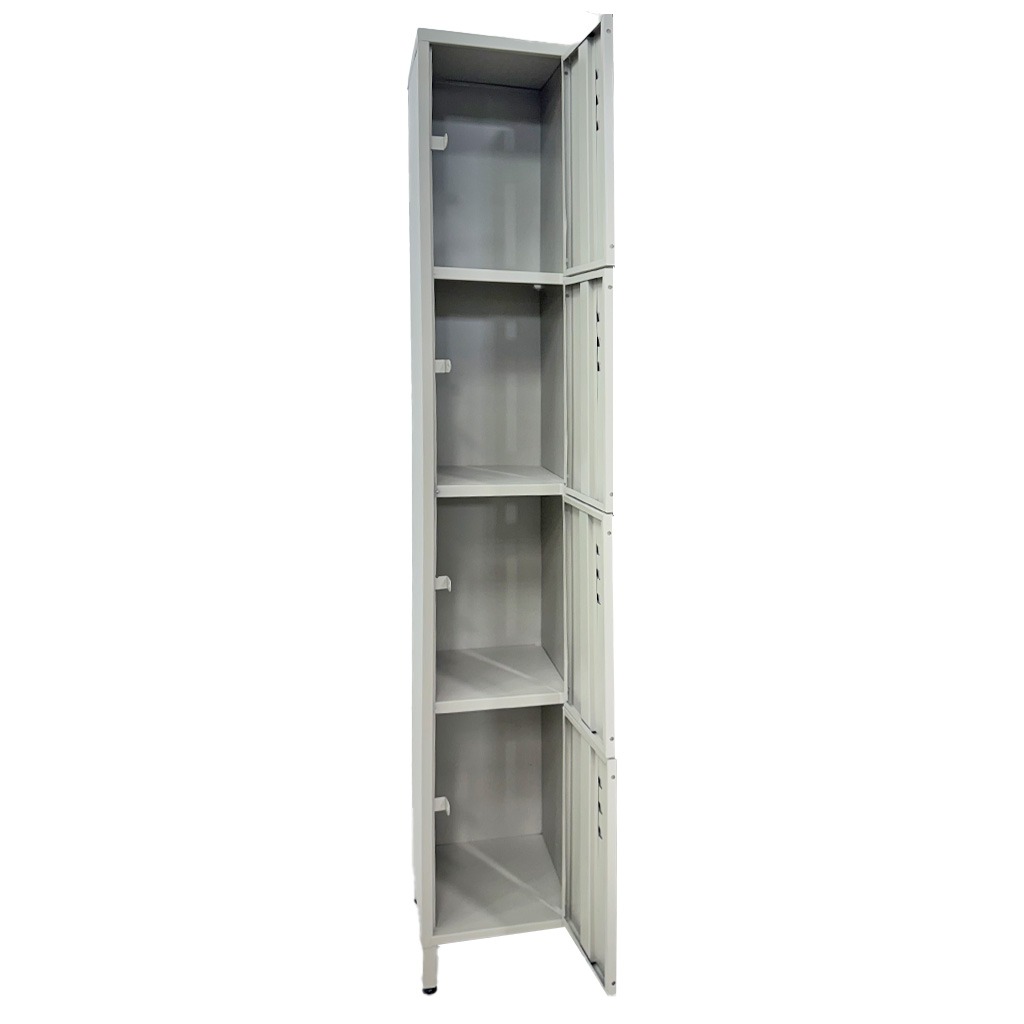 Locker metálico de 4 puertas o espacios con aldaba