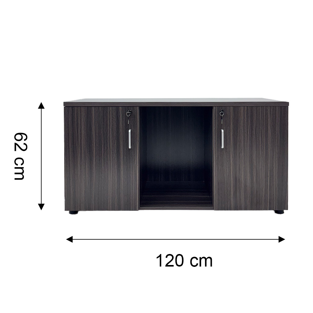 Credenza con puertas y rodines