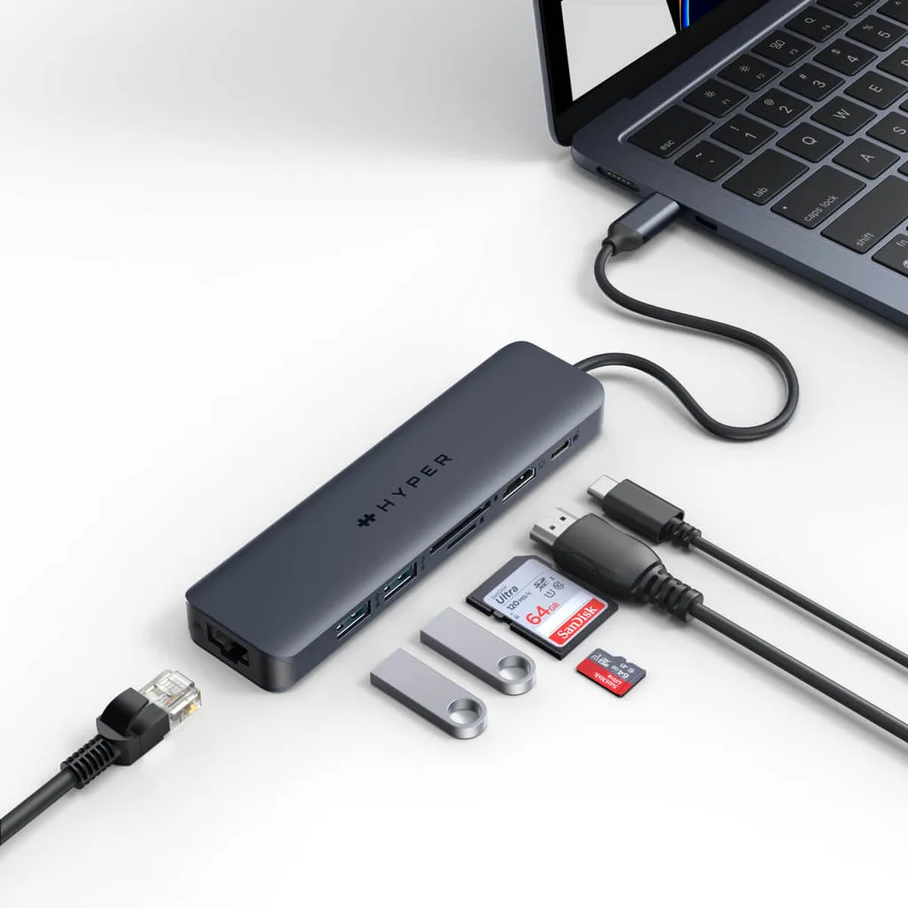 Targus hub hyper 7-Port USB-C azul noche - HD4003GL - 2