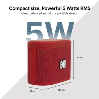 Kodak soundbrix audio portable 5 W color rojo - B0DQVCD3VX - 4