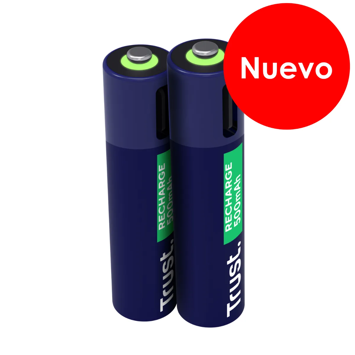 Trust pilas AAA recargables en USB-C azul - 25585 - 1