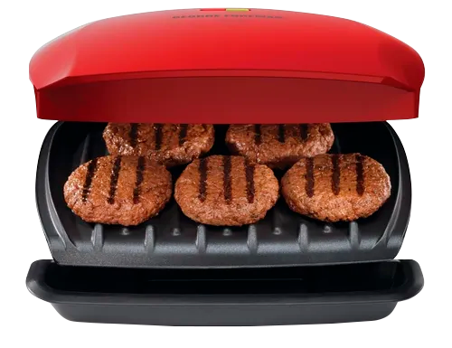 George foreman parrilla tipo grill 5 porciones roja GR350FR-LA