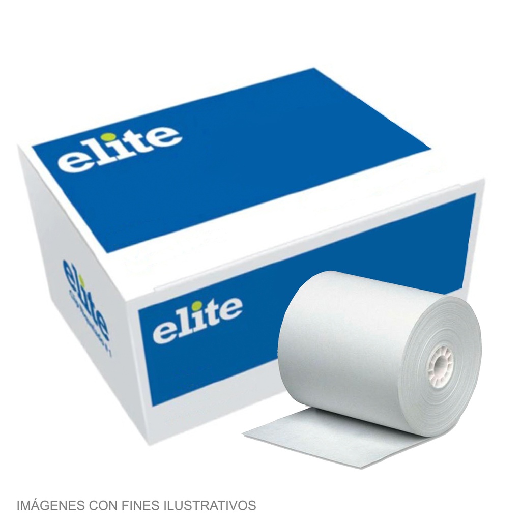 Elite caja rollo papel bond para sumadora 2 1/4'' 1t (57x60 mm) B5760 100unds