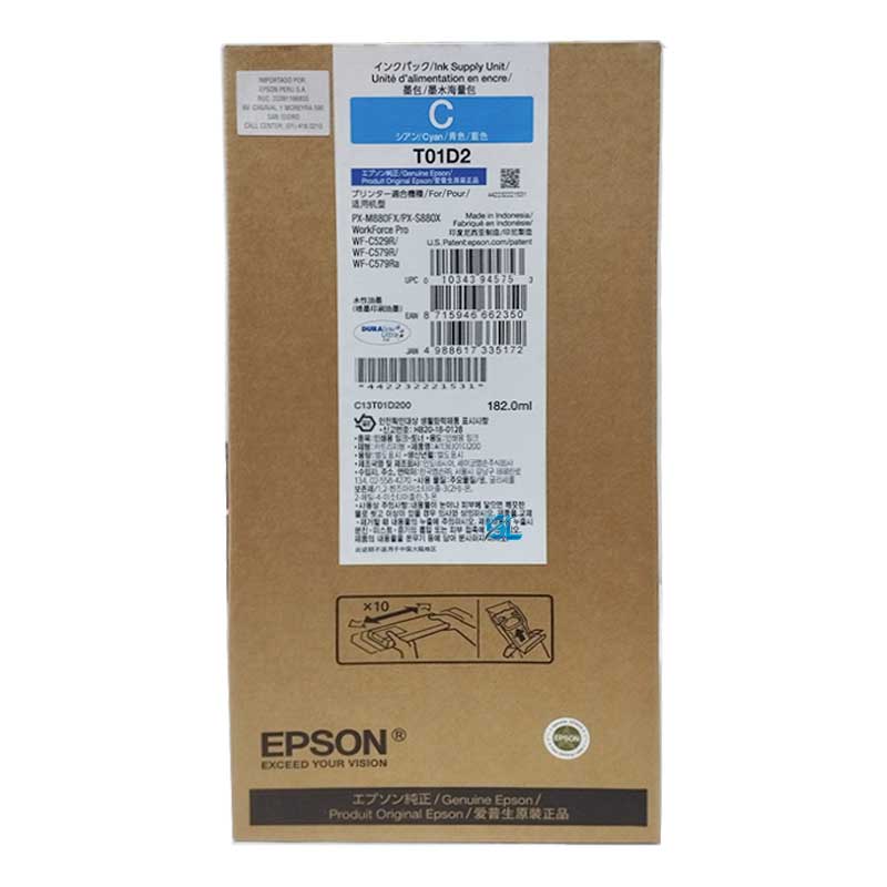 Epson cartucho durabrite para C579R Cyan alta capacidad -T01D220