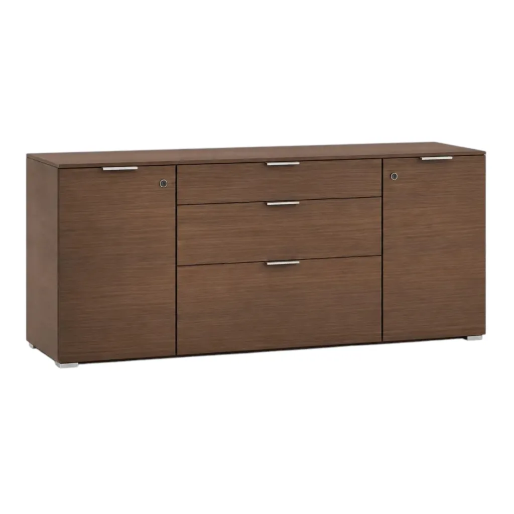 [MR-CZ-03] Credenza en Melamina con 2 Puertas y 3 Gavetas