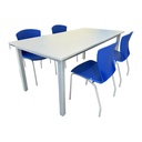 Mesa en metal para comedor institucional
