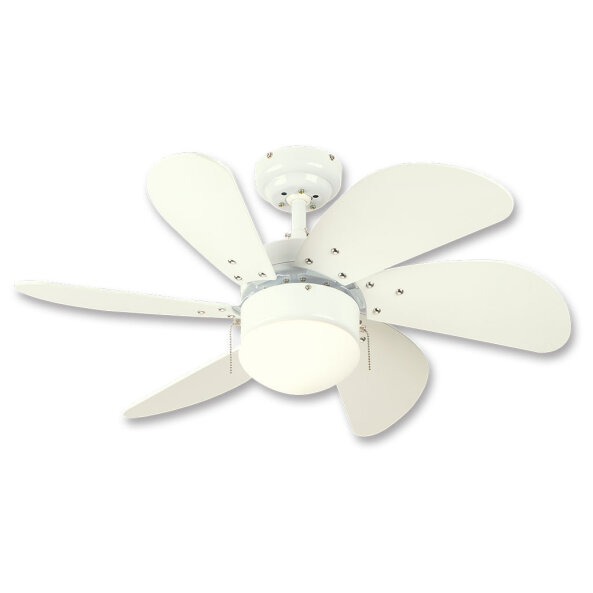 [TK-VT-02] VENTILADOR TURBO SWIRL BLANCO 6 ASP. 30" 1L E27 WESTINGHOUSE