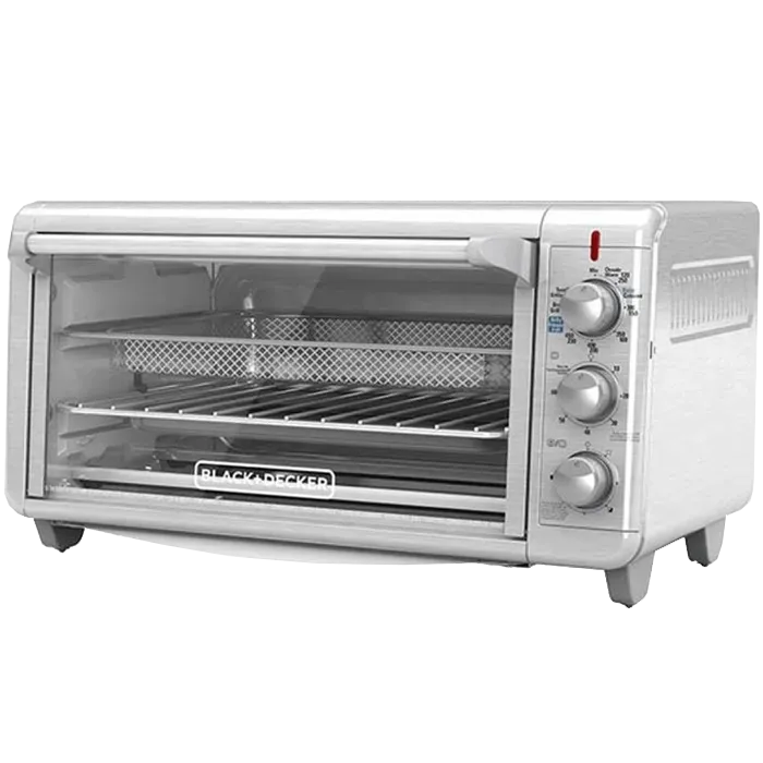 [DTF-BD00041] Black + Decker Horno con Freidora de Aire 8 rebanadas inox TO3265xSS-LA