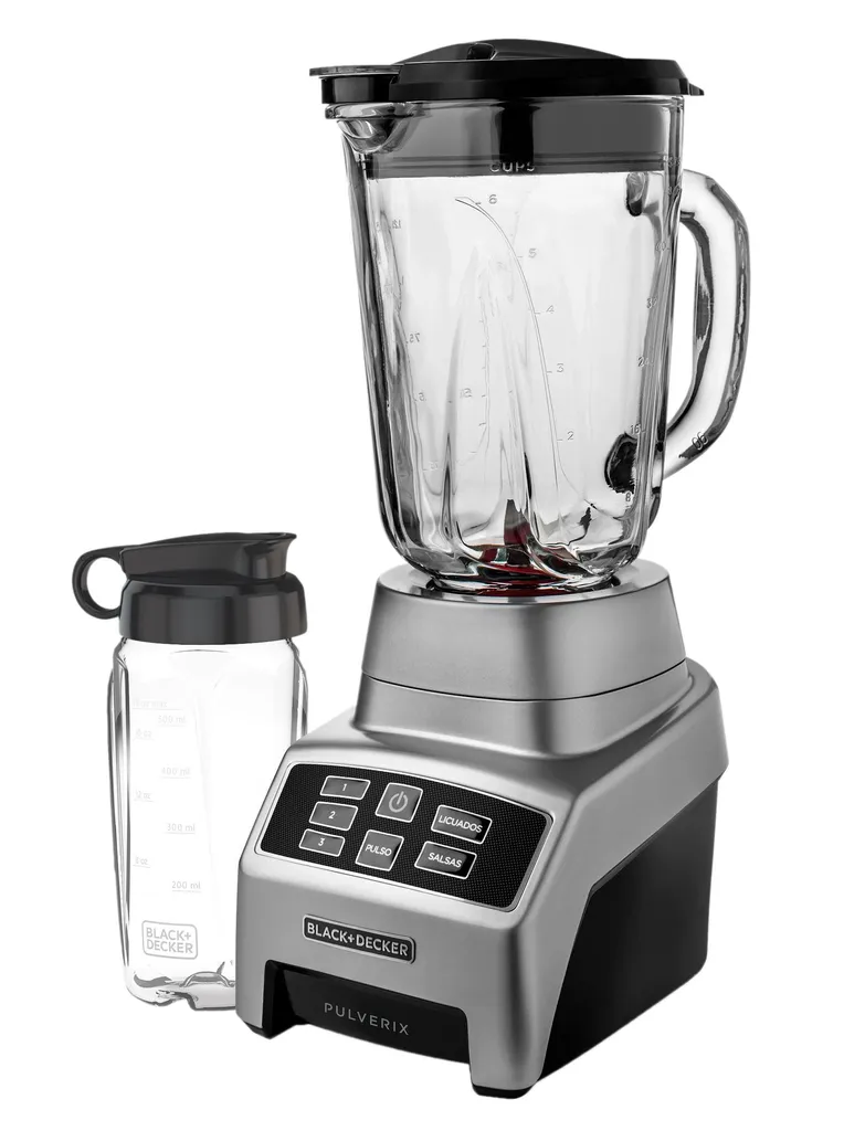 [DTF-BD00058] Black + Decker licuadora  3 veloc vridrio 1.5L 700w + vaso personal gris -  BL1840MS