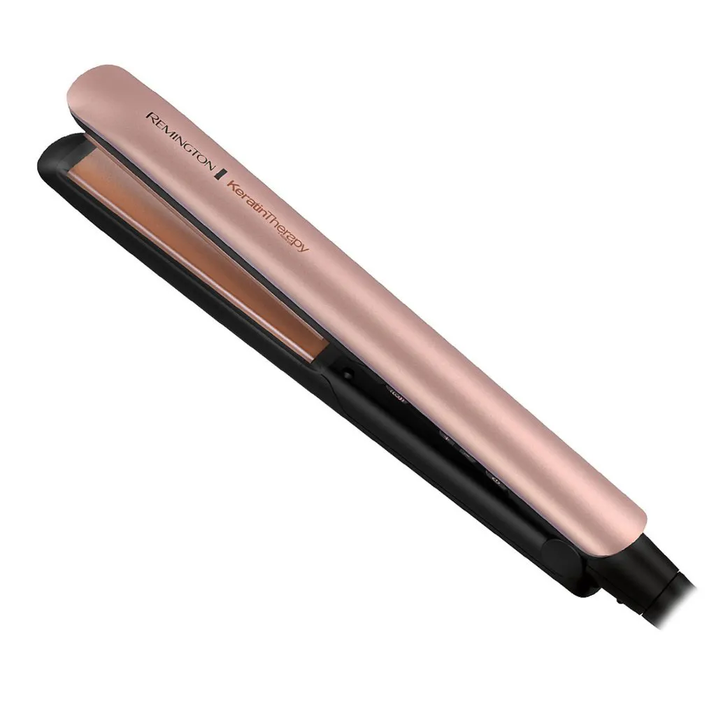 [DTF-BD00146] Remington alisadora cabello ceramica 1" keratina beige S8599 (110) F