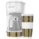Black + Decker coffe maker blanco con dorado F-CM0755G