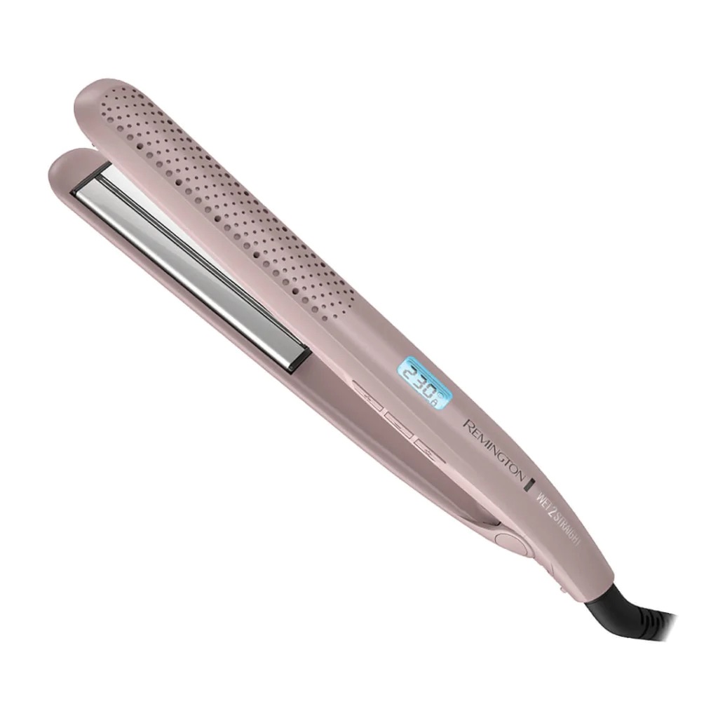 [DTF-BD00221] Remington alisadora cabello ceramica 1"con sensor wet2straight rosada S27A (110) FS27A