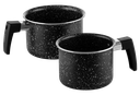 Westinghouse set de 2 ollas para leche marmol negro 12cm WCCS000902AMBB