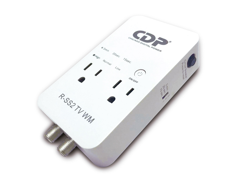 CDP supresor de picos para electrodomesticos para tv-audio y video/ 1800w/15amp  R SS2TV