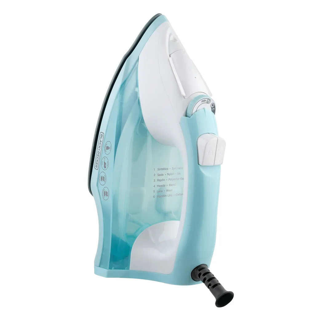[DTF-BD00358] Black + Decker plancha de vapor ceramica anti-adherente light easy celeste IR1845