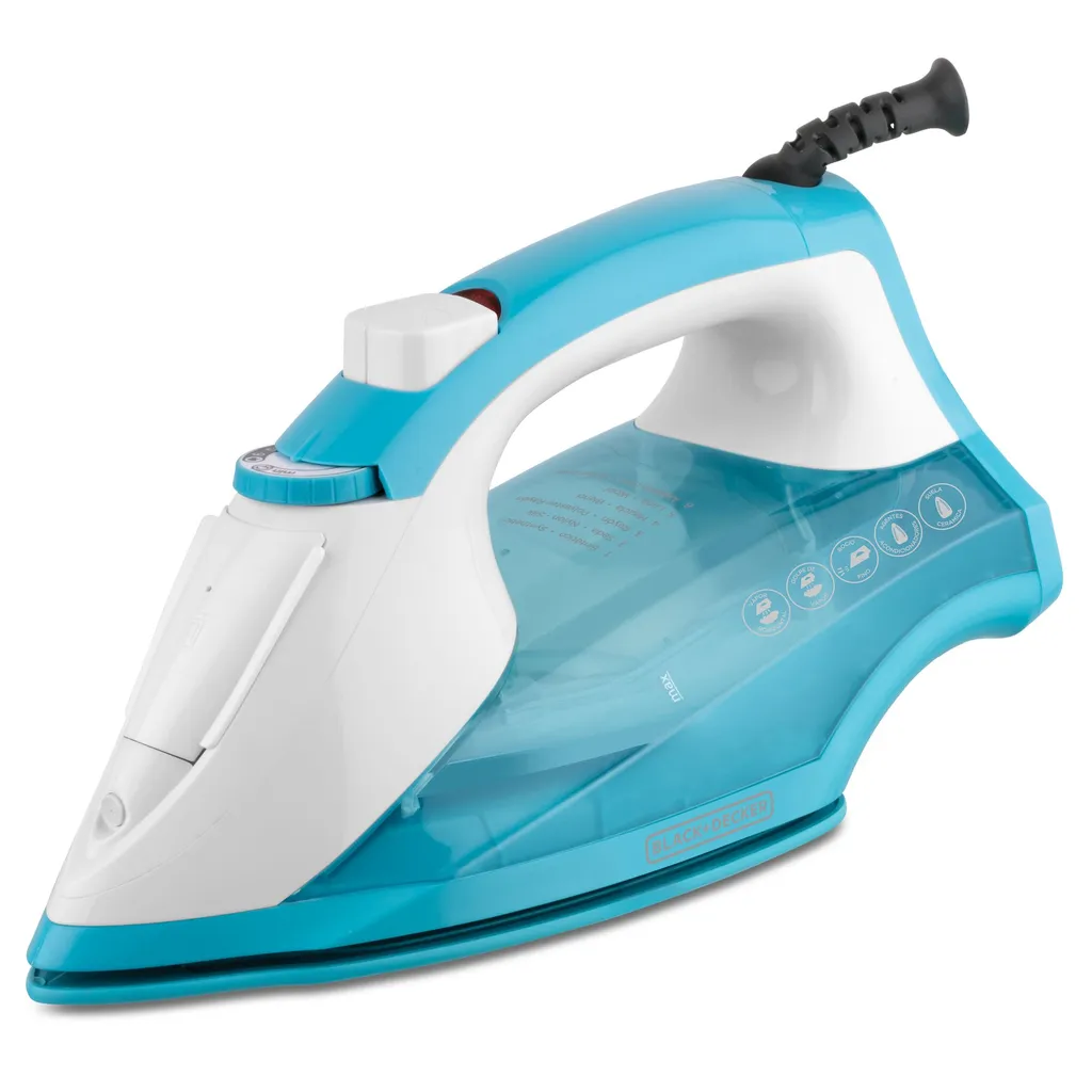 [DTF-BD00344] Black + Decker plancha de vapor ceramica anti-adherente light easy celeste IR1851