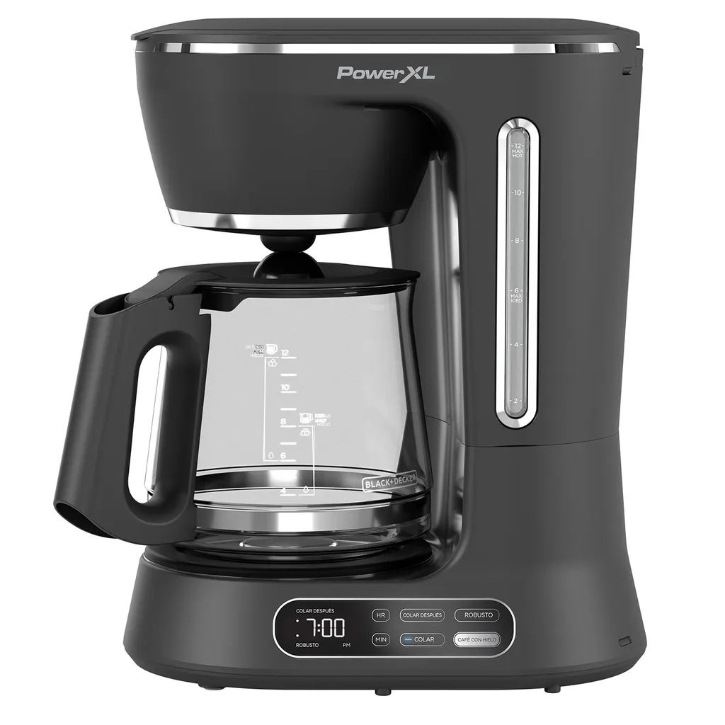 [DTF-XL00009] Power XL Cafetera Programable 12 tazas vortex café frio y caliente splitbrew CM0122-1BPLA