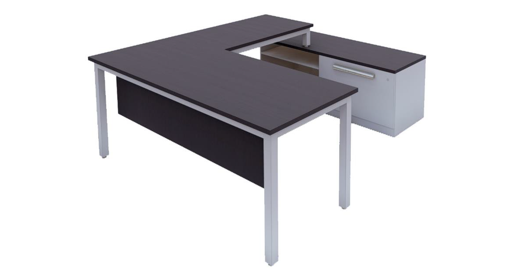 Escritorio Ejecutivo en Forma de U con Credenza