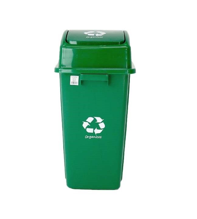 Basurero reciclaje verde