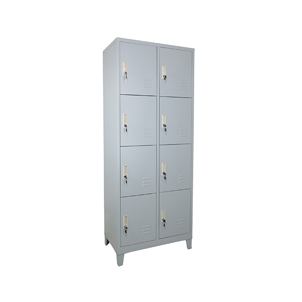 Locker metálico de 8 puertas con cerradura