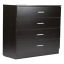 Kenneth Cole gavetero ancho 4 niveles cafe oscuro - An 100 x Al 105 x Pr 40 cm-KCWD20220512-BR