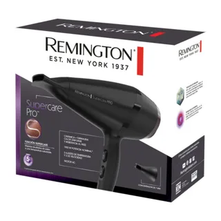 [DTF-BD00366] Remington secadora de cabello supercare pro turmalina 1900w negra D23A (110) F