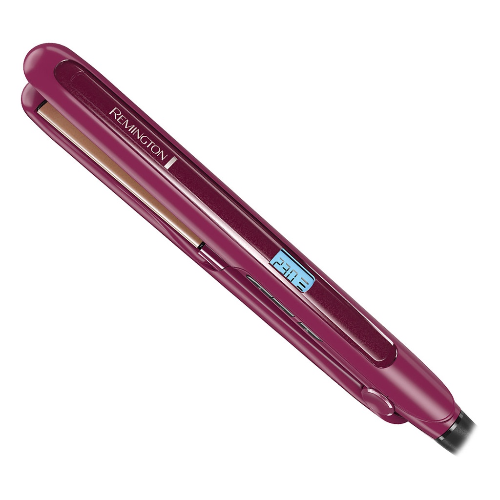 [DTF-BD00236] Remington alisadora cabello triple infusion de keratina argan y macadamia 1" morada S7740 (110) F