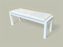 Banca metalica con asiento acolchado