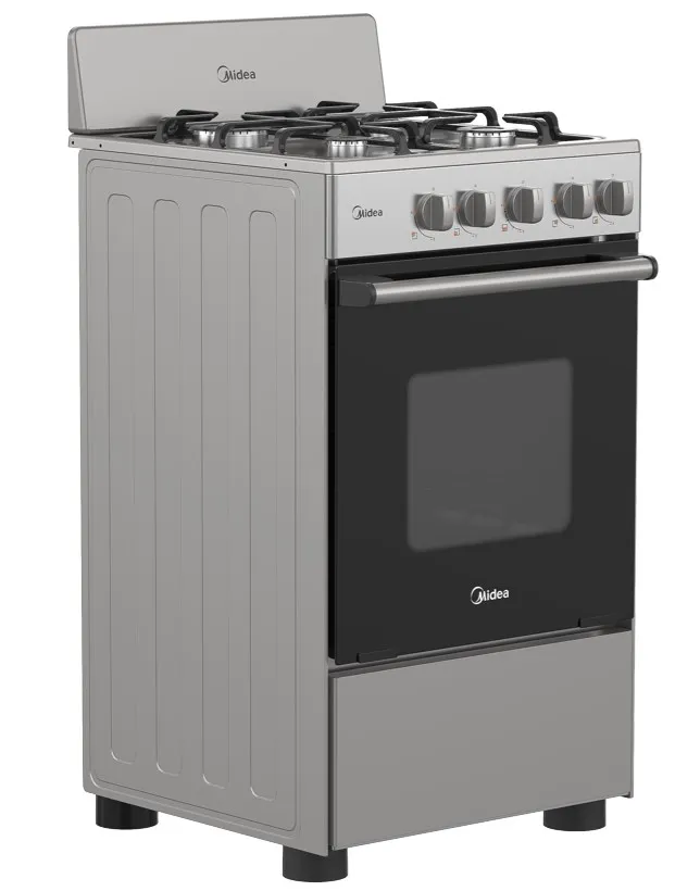 Midea cocina a gas 20 pulgadas 4 quemadores hierro fundido MGS20F0BKAGG-CA