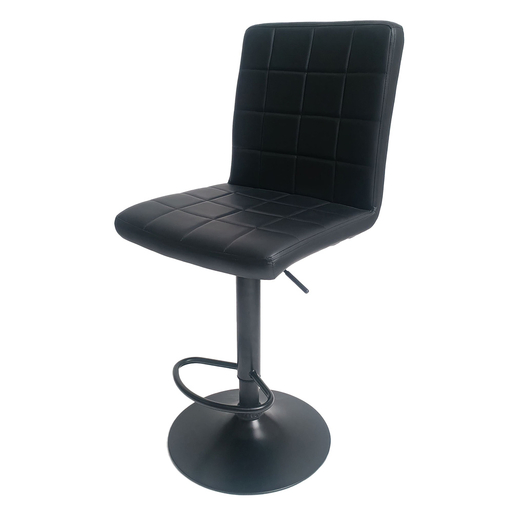 SILLA BAR VINILO NEGRO
