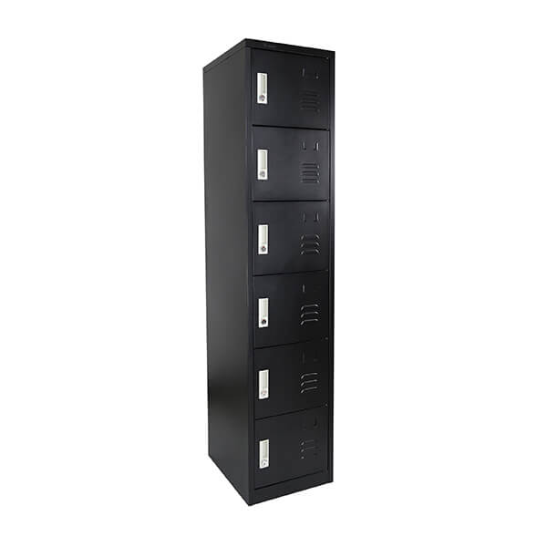 [MR-LK-38] Locker metálico de 6 puertas o compartimientos con llave