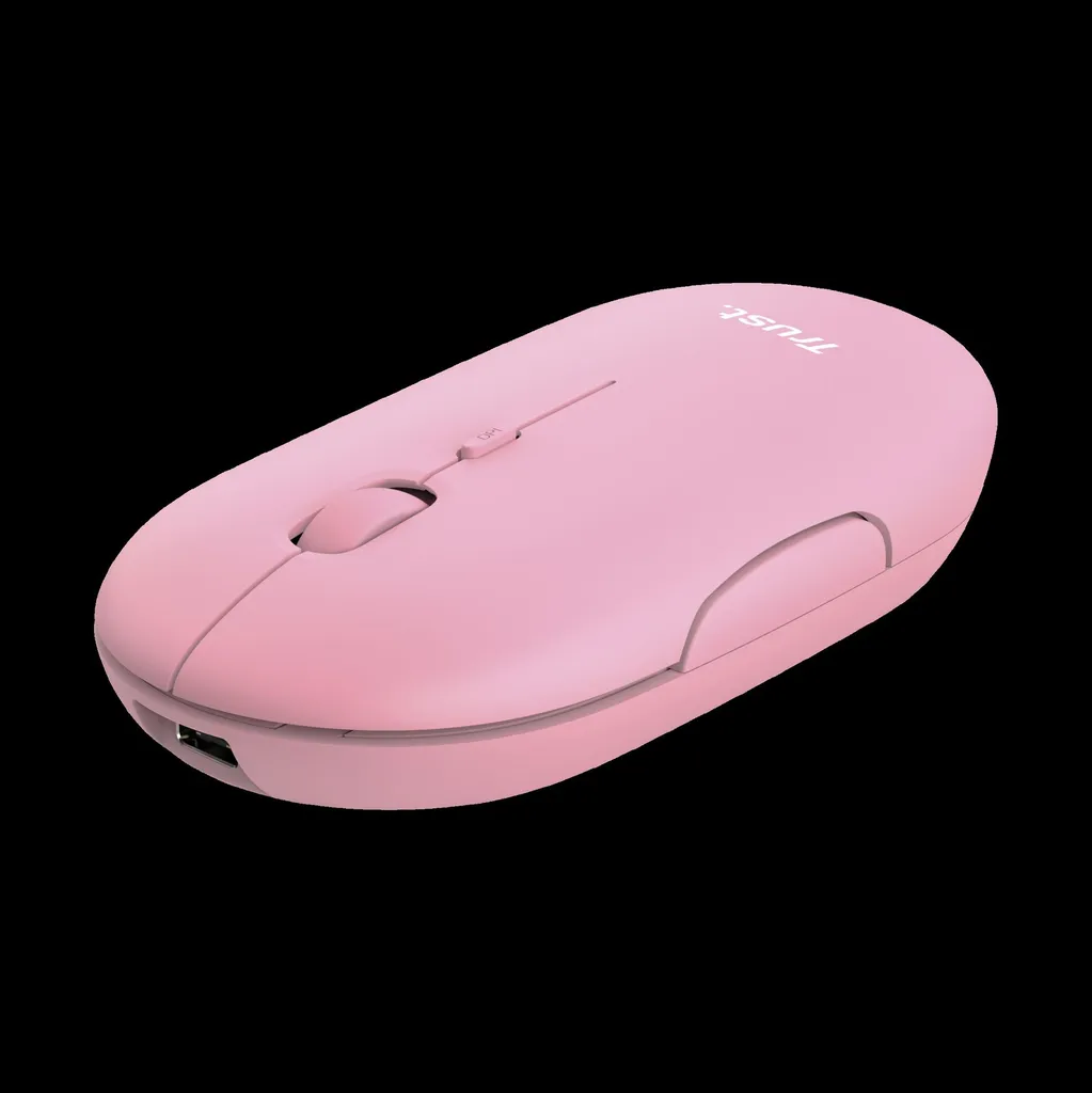[DTF-TR00065] Trust  mouse recargable inalambrico silencioso color rosa con - 24125