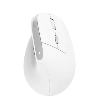 [DTF-TR00102] Trust mouse vertical ergonomico inalambrico Bayo color blanco recargable - 25398