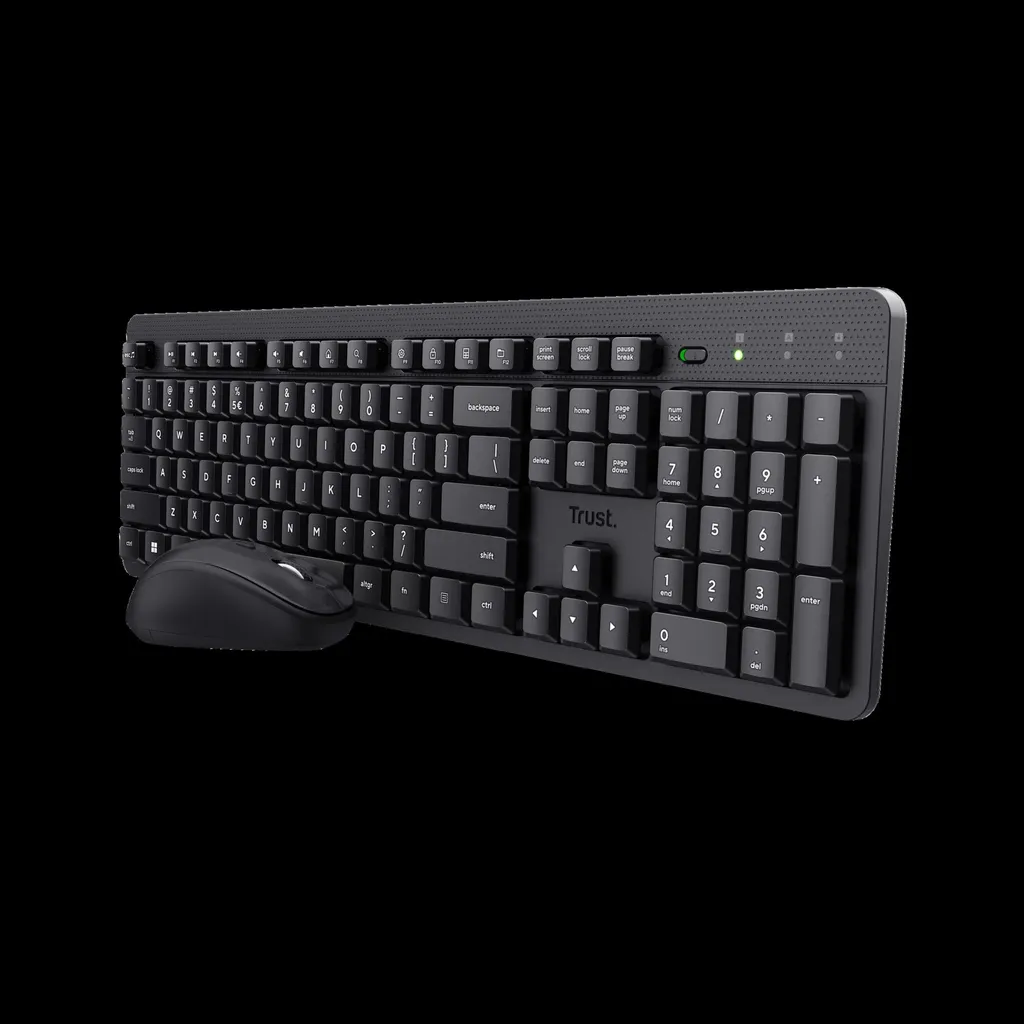 [DTF-TR00107] Trust combo teclado y mouse inalambrico silencioso  Ody II en ingles - 25018