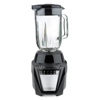 Black + Decker licuadora 8 veloc 700W vaso vidrio 1.25L ice crush negra - BL0876-1BDLA