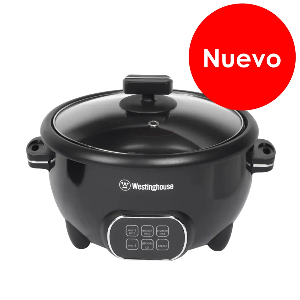 Westinghouse olla arrocera multi usos digital 1.8L 8 funciones negra - WKRCD1020