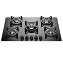 Frigidaire Plantilla De gas empotrable de 30" vidrio templado 5 quemadores Negro FTGC3050VB